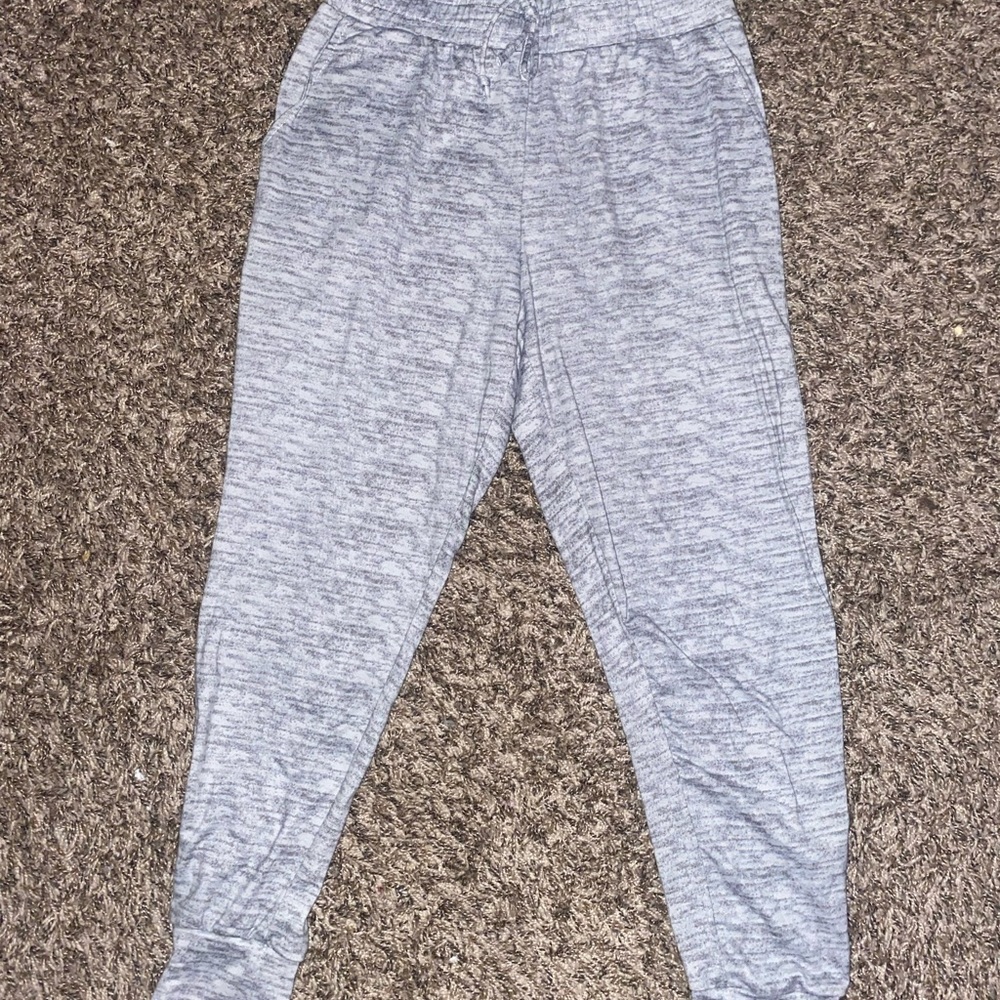 Gray Ankle-Cuffed Joggers